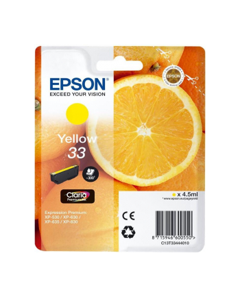 Premium Ink Epson Singlepack Yellow 33 nr 2