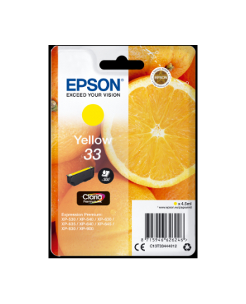 Premium Ink Epson Singlepack Yellow 33