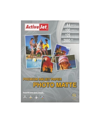 Papier fotograficzny matowy Activejet A4 100szt. 125g/m2 nr 2