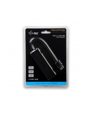 i-tec USB 3.1 Type C SLIM HUB 4 Port passive - Black nr 1