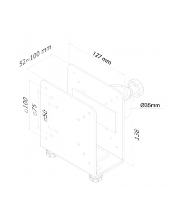 NewStar Uchwyt do Minikomputera (dla serii FPMA-D935/D960)