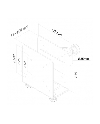 NewStar Uchwyt do Minikomputera (dla serii FPMA-D935/D960)