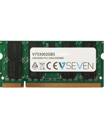 V7 2GB DDR2 667MHZ CL5 2GB, DDR2, PC2-5300, 667Mhz, SO DIMM