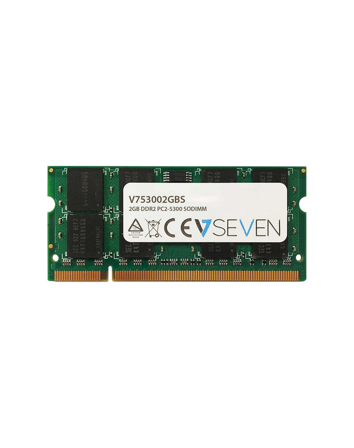 V7 2GB DDR2 667MHZ CL5 2GB, DDR2, PC2-5300, 667Mhz, SO DIMM główny