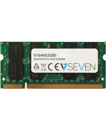 V7 2GB DDR2 800MHZ CL6 2GB, DDR2, PC2-6400, 800Mhz, SO DIMM