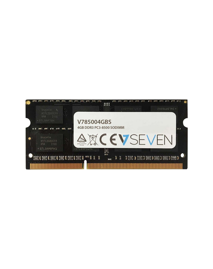 V7 4GB DDR3 1066MHZ CL7 4GB, DDR3, PC3-8500, 1066mhz, SO DIMM główny