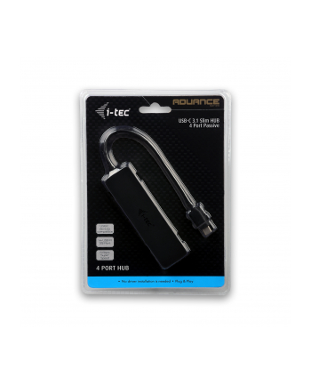 i-tec USB 3.1 Type C SLIM HUB 4 Port passive - Black nr 1