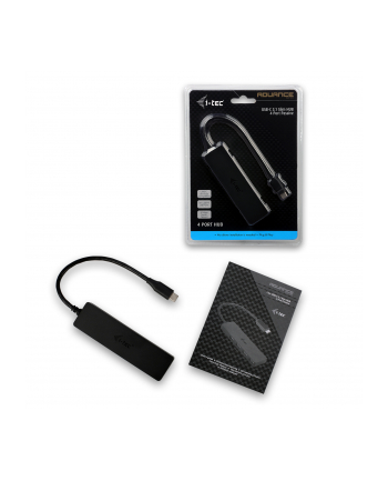 i-tec USB 3.1 Type C SLIM HUB 4 Port passive - Black nr 2