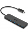 i-tec USB 3.1 Type C SLIM HUB 4 Port passive - Black - nr 13