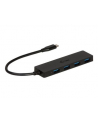 i-tec USB 3.1 Type C SLIM HUB 4 Port passive - Black - nr 23