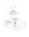 Techly Uchwyt sufitowy do projektora 30/37 cm, 15 kg, srebrny - nr 16