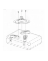 Techly Uchwyt sufitowy do projektora 30/37 cm, 15 kg, srebrny - nr 4