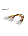 SAVIO AK-09 Power Cable adapter MOLEX 1X2  0,18m - nr 3