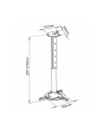 Techly Uchwyt sufitowy do projektora 30/37 cm, 15 kg, srebrny - nr 15