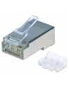 Intellinet Network Solutions Intellinet Wtyk modularny RJ45 8P8C Cat6A STP na drut i linkę słoik 70 szt - nr 15