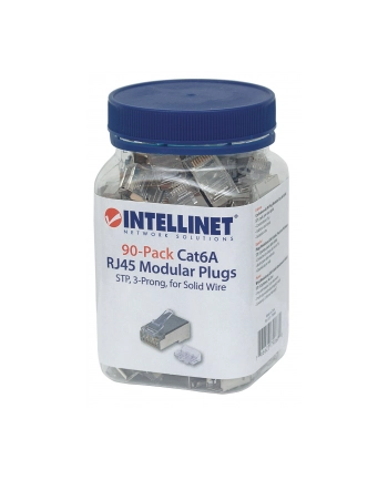 Intellinet Network Solutions Intellinet Wtyk modularny RJ45 8P8C Cat6A STP na drut słoik 90 szt nr 2