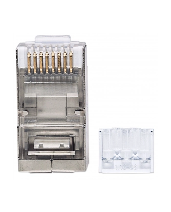 Intellinet Network Solutions Intellinet Wtyk modularny RJ45 8P8C Cat6A STP na drut słoik 90 szt nr 1