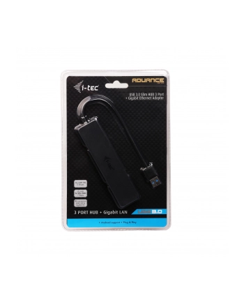 iTec i-tec USB 3.0 Slim HUB 3 Port + Gigabit Ethernet Adapter nr 1