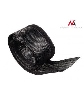 Maclean MCTV-675 B Organizator maskownica kabli 1.8m 85mm czarna na rzep nr 1