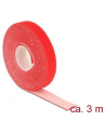 Delock organizer kabli - rzep, długość 3m x szerokość 13mm, rolka, czerwony - nr 11