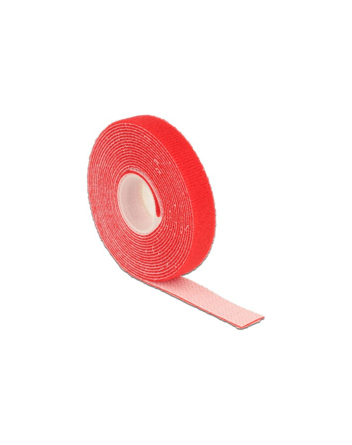 Delock organizer kabli - rzep, długość 3m x szerokość 13mm, rolka, czerwony główny