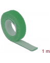 Delock organizer kabli - rzep, długość 1m x szerokość 13mm, rolka, zielony - nr 12