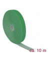 Delock organizer kabli - rzep, długość 10m x szerokość 20mm, rolka, zielony - nr 11