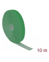 Delock organizer kabli - rzep, długość 10m x szerokość 20mm, rolka, zielony - nr 12