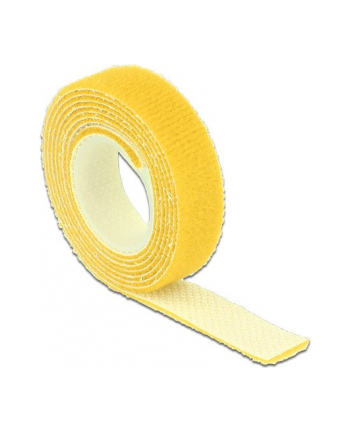 Delock organizer kabli - rzep, długość 1m x szerokość 13mm, rolka, żółty nr 1