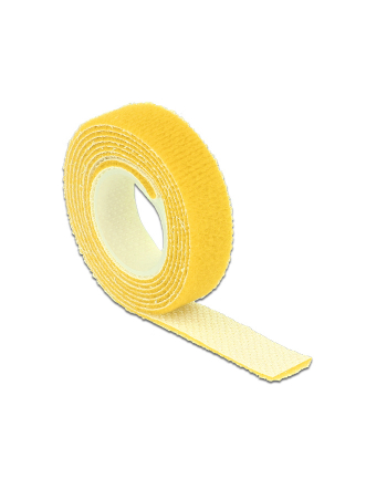 Delock organizer kabli - rzep, długość 1m x szerokość 13mm, rolka, żółty nr 2
