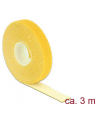 Delock organizer kabli - rzep, długość 3m x szerokość 13mm, rolka, żółty - nr 10