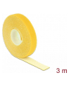 Delock organizer kabli - rzep, długość 3m x szerokość 13mm, rolka, żółty - nr 11