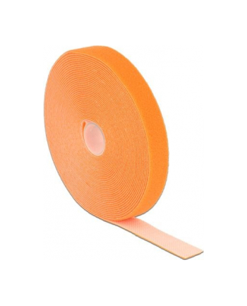 Delock organizer kabli - rzep, długość 10m x szerokość 20mm, rolka, pomarańczowy nr 1