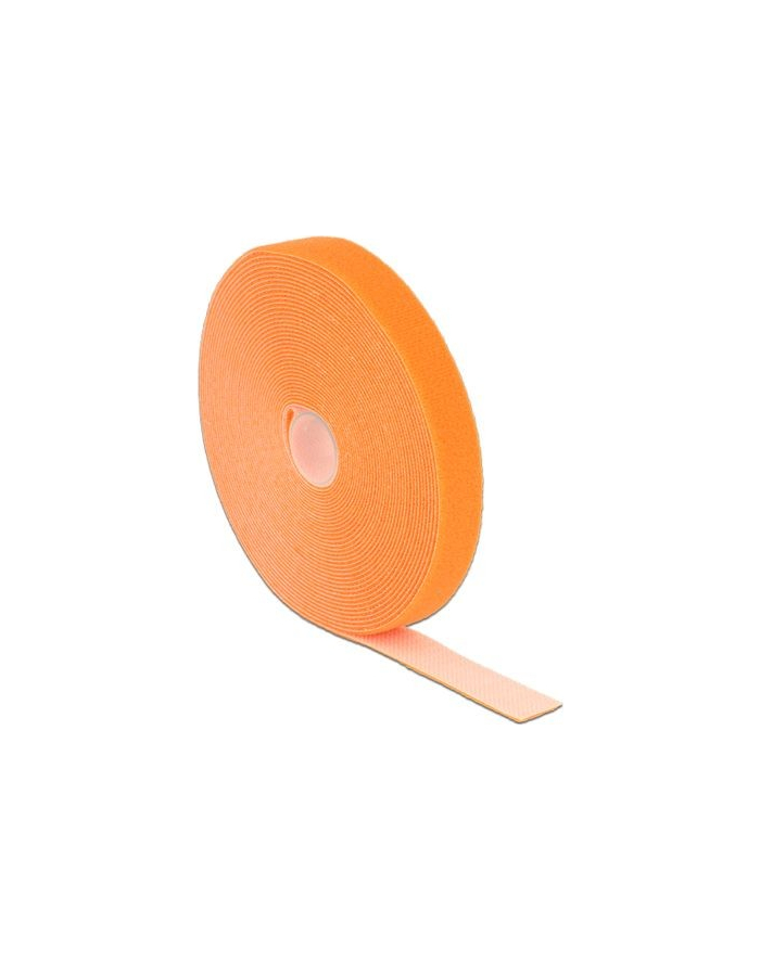 Delock organizer kabli - rzep, długość 10m x szerokość 20mm, rolka, pomarańczowy główny