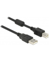 Delock Kabel USB 2.0 AM > USB BM + ferryt, 1m, czarny - nr 21