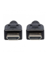 Manhattan Kabel monitorowy HDMI/HDMI V2.0 M/M Ethernet 5m czarny - nr 38