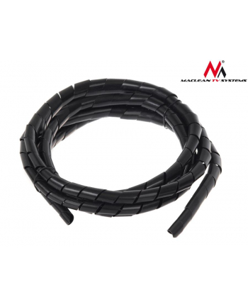 Maclean MCTV-686 Osłona maskująca na kable (14.6*16mm) 3m czarna spirala