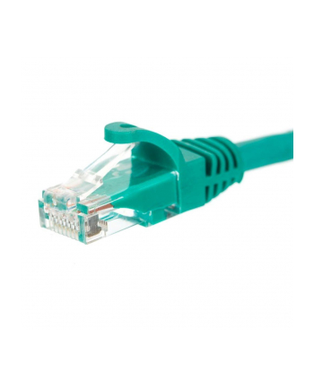 Netrack patchcord RJ45, osłonka zalewana, kat. 6 UTP, 0.25m zielony