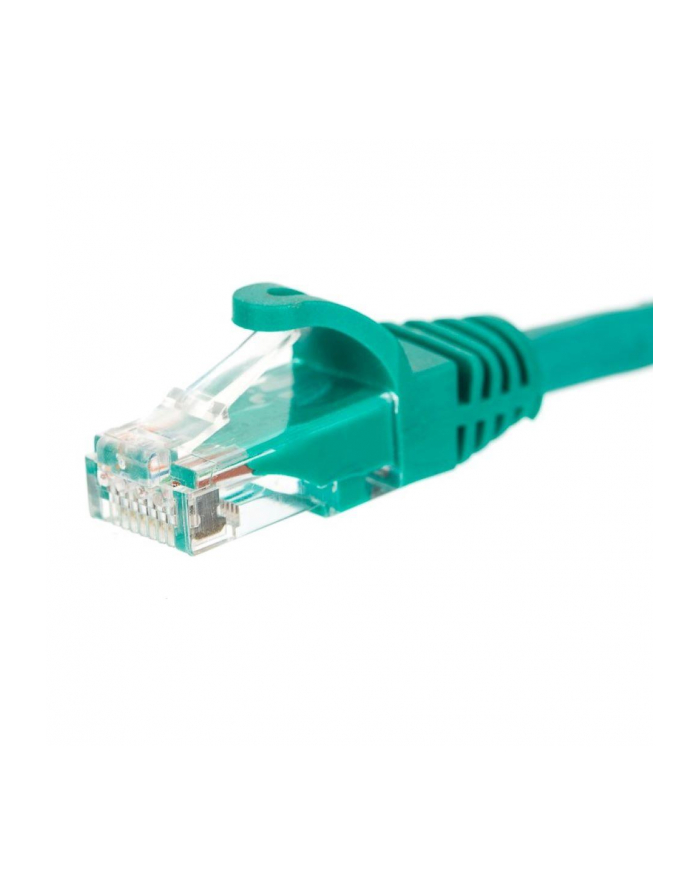 Netrack patchcord RJ45, osłonka zalewana, kat. 6 UTP, 0.25m zielony główny