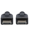 Manhattan Kabel monitorowy HDMI/HDMI V2.0 M/M Ethernet 1m czarny - nr 14