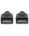 Manhattan Kabel monitorowy HDMI/HDMI V2.0 M/M Ethernet 3m czarny - nr 12