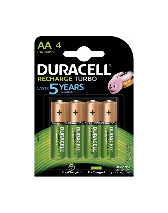 Akumulatorek  DURACELL AA 2400mAh B4 (4 szt.) główny