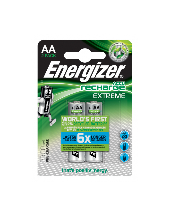 Akumulator ENERGIZER Extreme, AA, HR6, 1,2V, 2300mAh, 2szt. główny