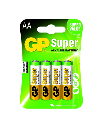 Bateria alkaliczna GP Batteries 15A-U4 AA | LR6 | 1.5V | blister 4 szt.
