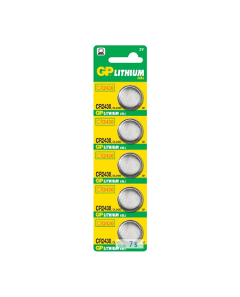 Bateria guzikowa litowa GP Batteries CR2430-U5 3.0V | blister 5 szt.