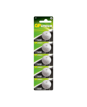 Bateria guzikowa litowa GP Batteries CR2430-U5 3.0V | blister 5 szt.