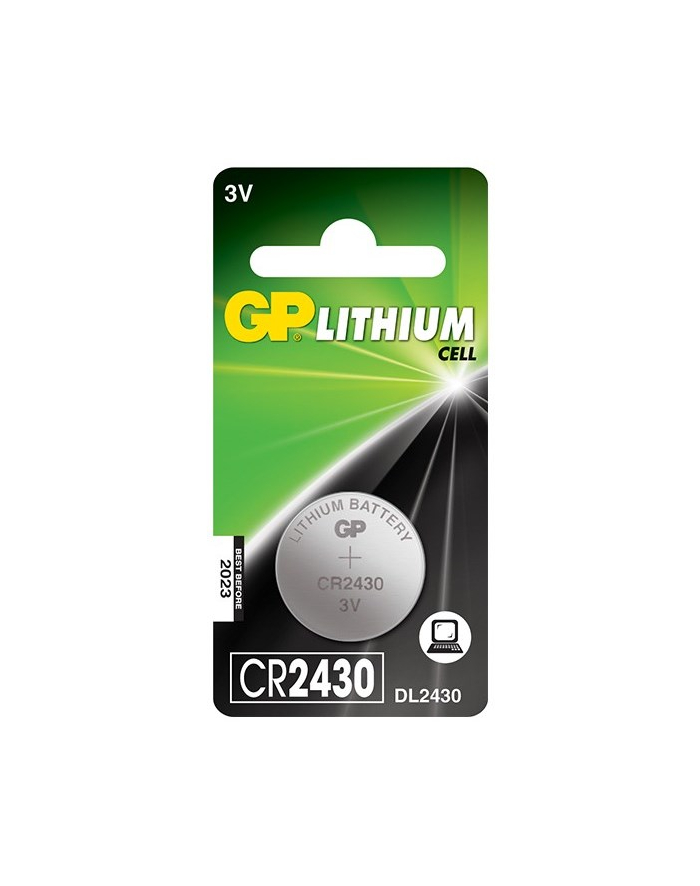 Bateria guzikowa litowa GP Batteries CR2430-U1 3.0V | blister 1 szt. główny