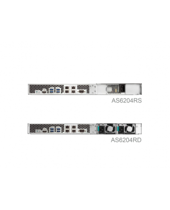 Asustor AS6204RD sieciowy serwer plikow NAS 1U Rack, 4-dyskowy