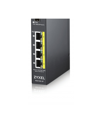 Zyxel RGS100-5P Industrial Switch 4x GbE+1x SFP, PoE DIN rail/Wall mount, IP30 nr 2