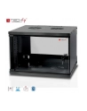 Techly Szafka wisząca ECO 19'' 6U/320 mm szklane drzwi zmontowana czarna - nr 16